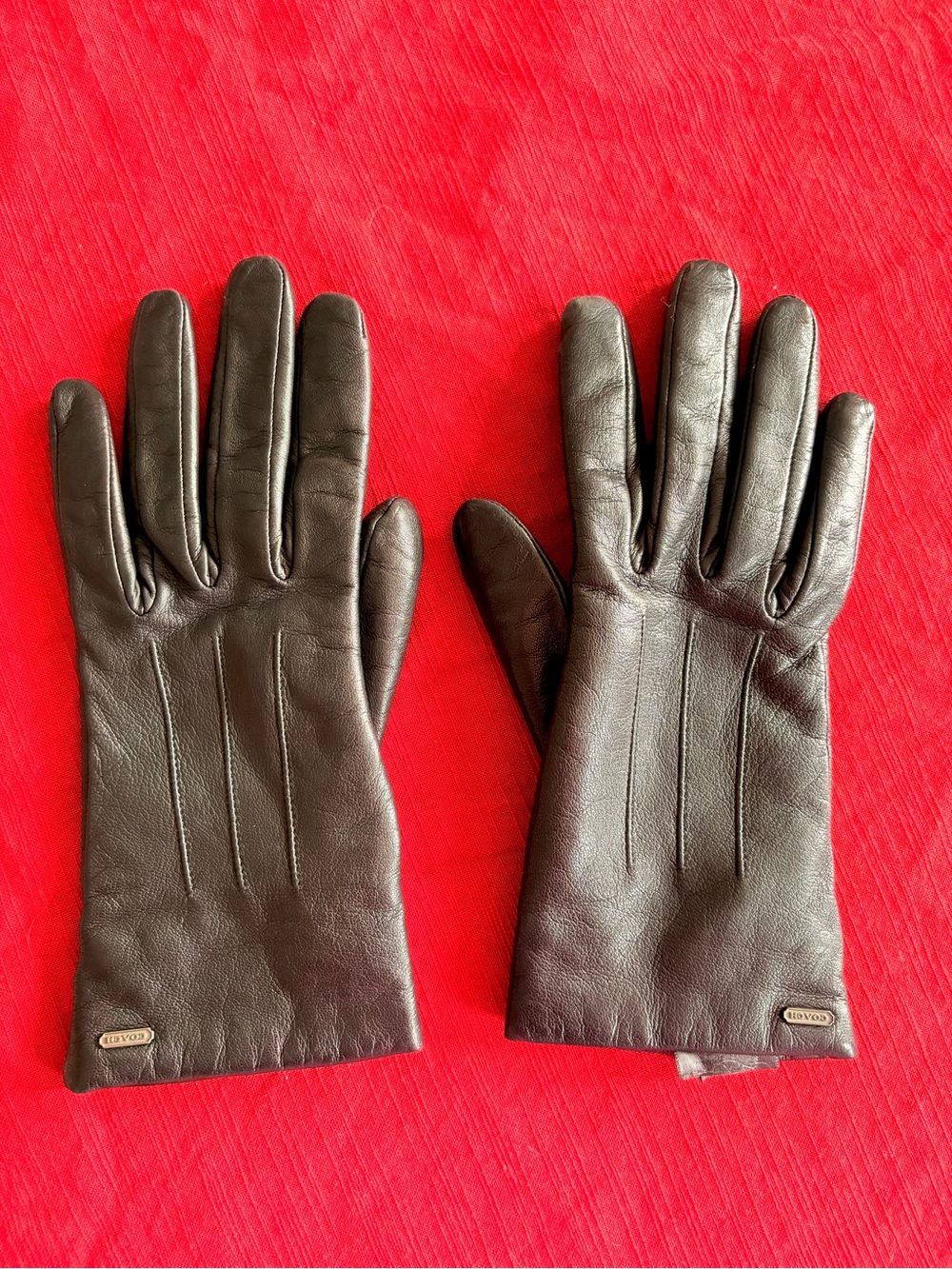 Coach Women’s Leather Gloves - Black